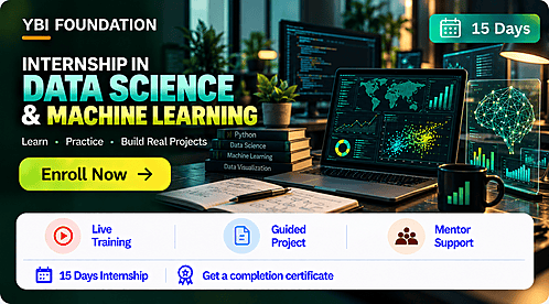 15 Days Data Science and Machine Learning Internship with Certificate